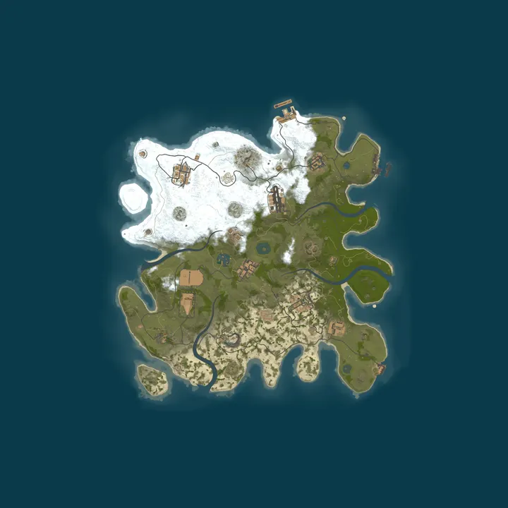 Map of RawRust 10x No BPs |Loot+|MyMini|Shop|Kits|