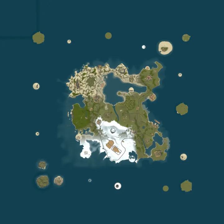Map of PURGE BURN ZOMBIE ISLAND PVE|5X|Raidable Bases|Skill Tree|QUEST