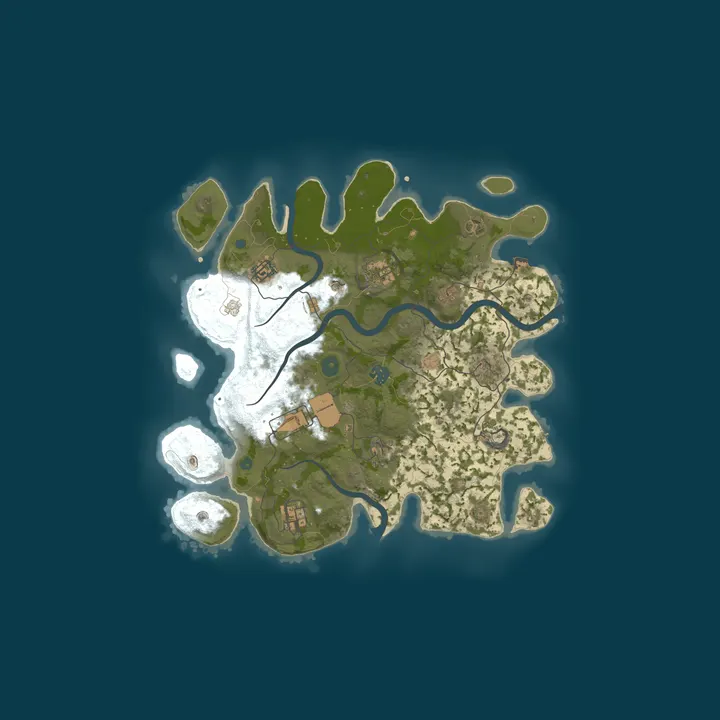 Map of After Hours Rust | Solo/Duo | ORP | 2x | Monthly