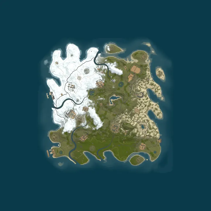 Map of A Shockbyte Rust Server