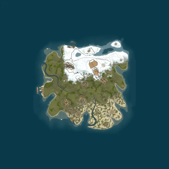 Map of A Rust Server