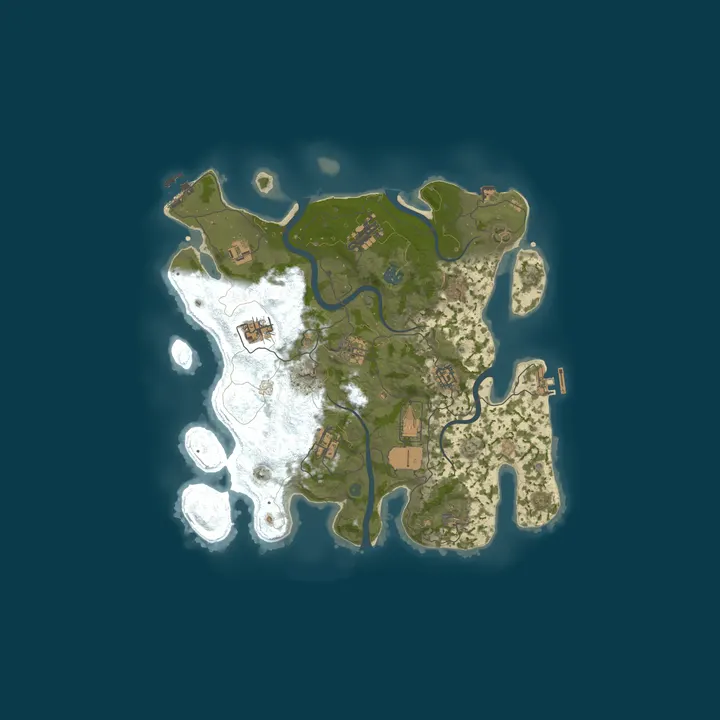 Map of RustRealm.de | Solo/Duo | Monthly | No BP Wipe | EU