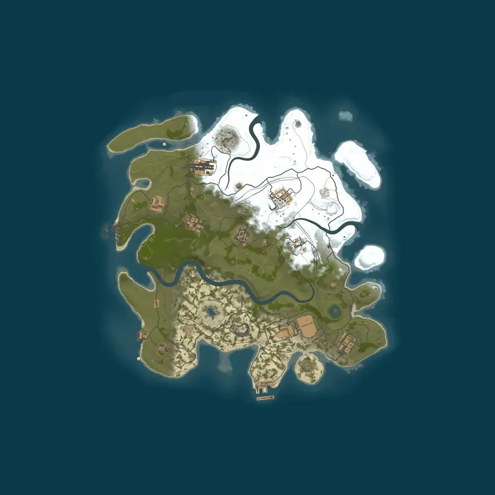 Map of [US] Rust in Peace - 2x Vanilla Wednesdays Solo/Duo/Trio/Quad |