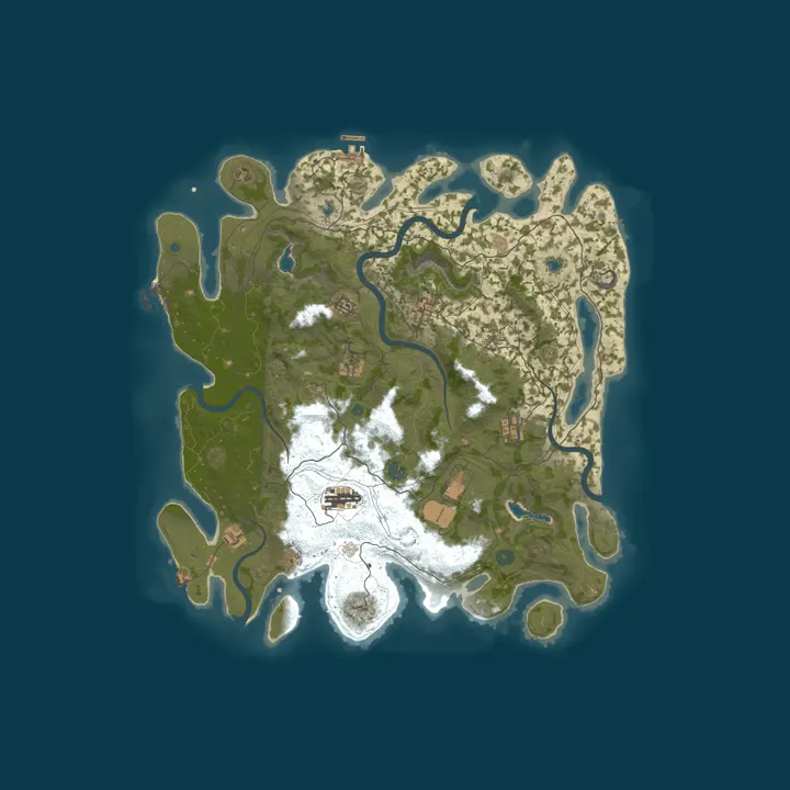 Map of 『新安然之家』PVE丨原倍丨休闲娱乐