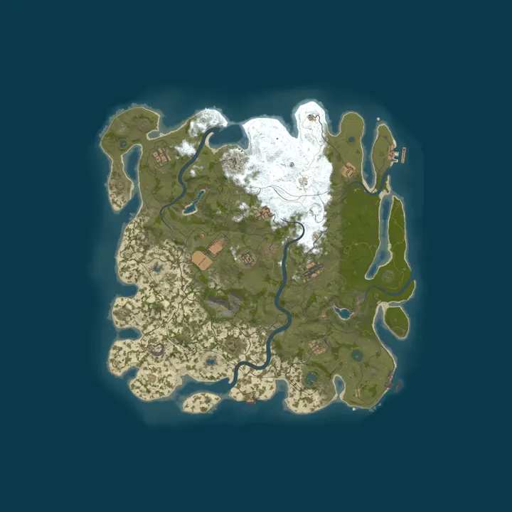 Map of Мирный остров PVE [НОВЫЙ] Wipe - 23.10