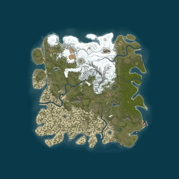 Map of Rust Plus 200