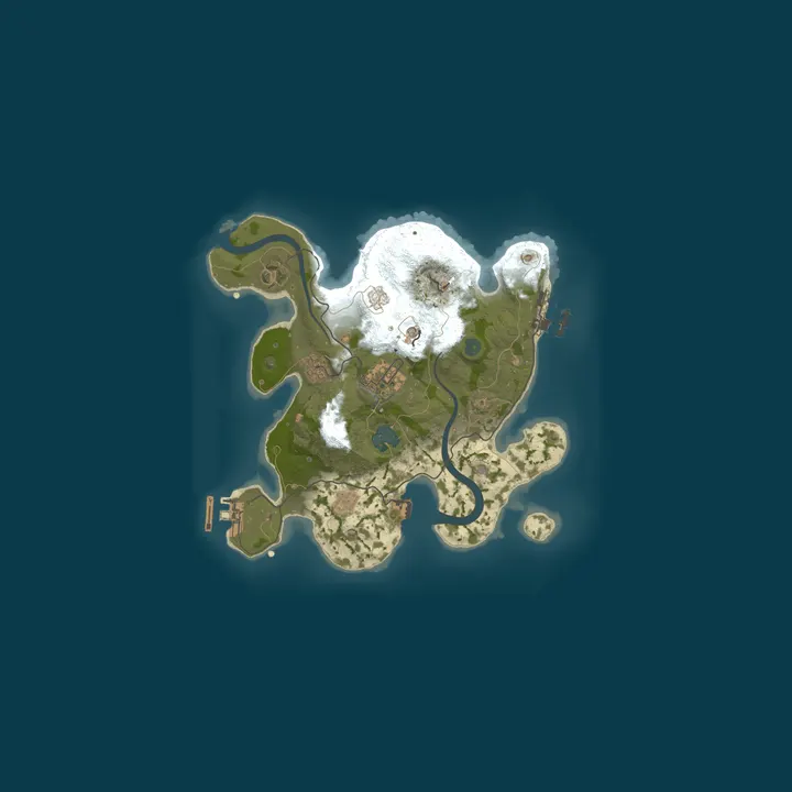 Map of A Shockbyte Rust Server
