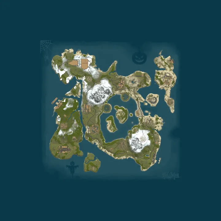 Map of [EU|FR] WildRust PvE | x2 | Home | Quêtes | XP | Kits