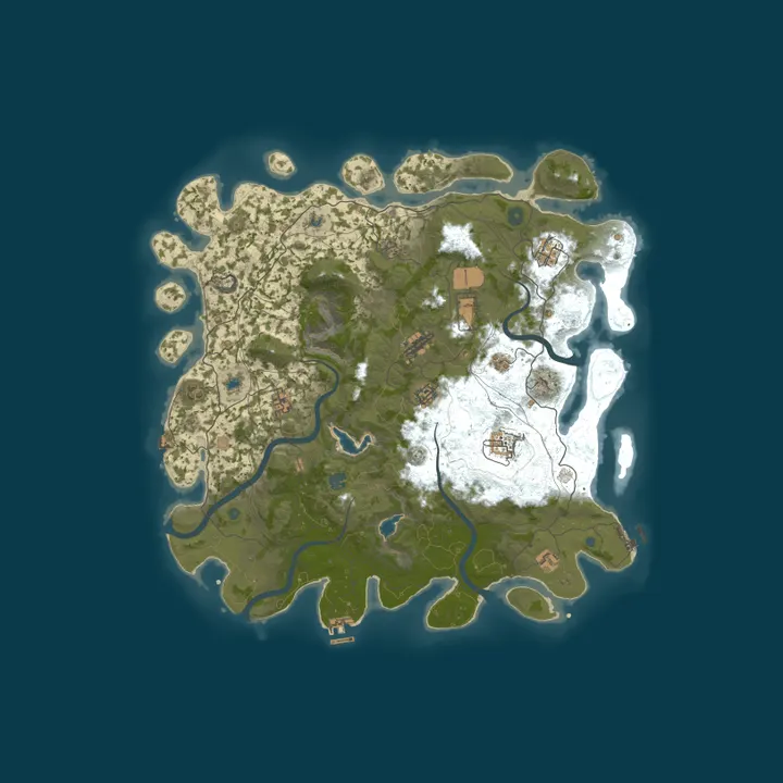 Map of ! Volten Gaming Vanilla East!