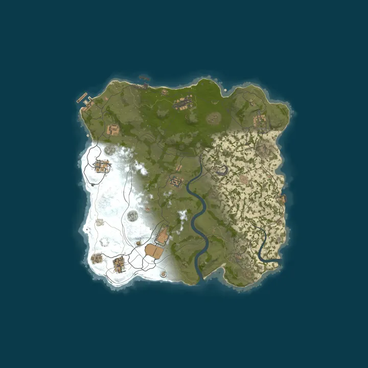 Map of TemplarGaming SEA 3x 5 Max LootX3|SkinBox|Kits JUST WIPED