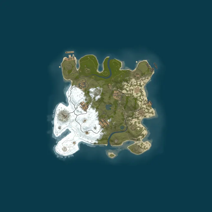 Map of NovaCloud Rust Server