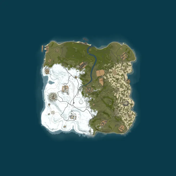 Map of WARBANDITS.GG EU 10X No BPs Loot++|PvP|MyMini|Shop|Noob Friendl