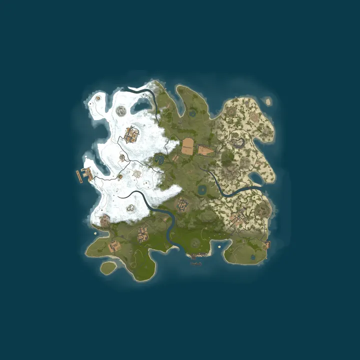 Map of [ZA] BOET'S WORLD - Rust 2x | SA Only | Weekend Raids