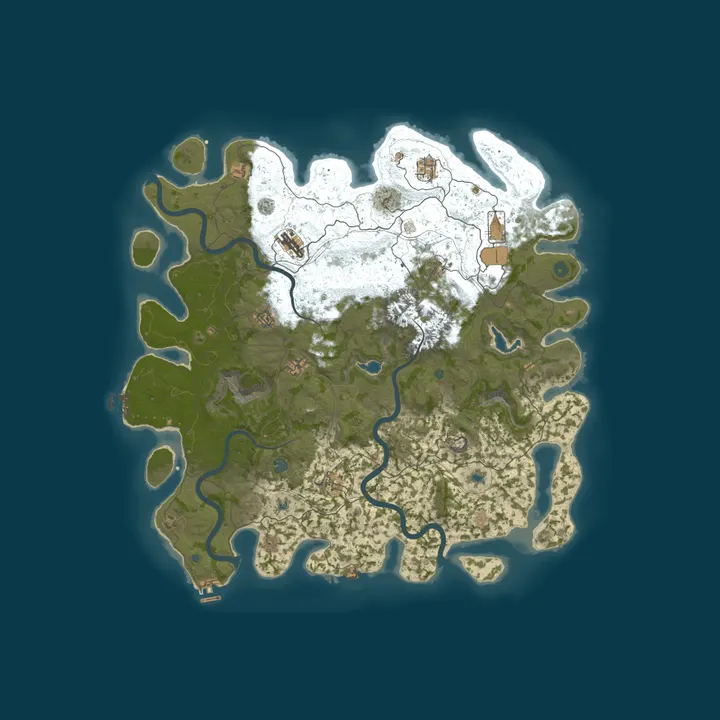 Map of Kalle's Rust Server