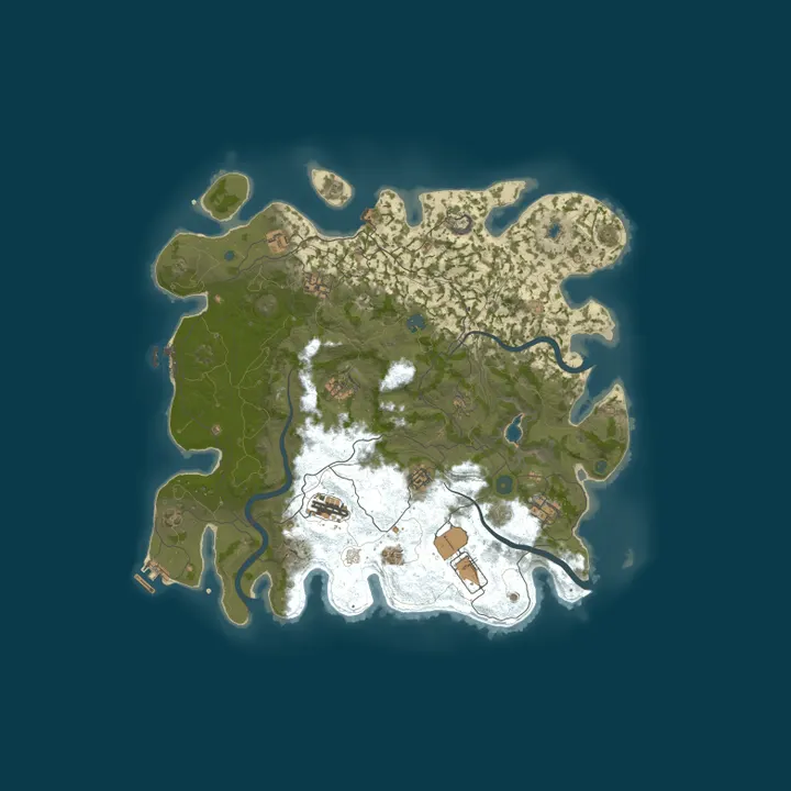 Map of A RYG Rust Server